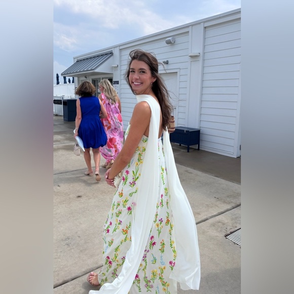 Show Me Your MuMu White Floral Maxi Dress - Picture 3 of 5